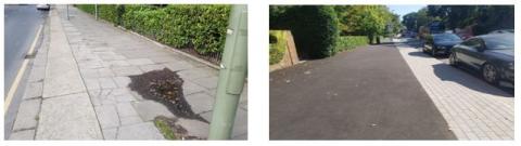 Before and after works