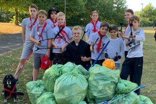 /The%206th%20Friern%20Barnet%20Group%20helped%20collect%20litter%20at%20Friern%20Bridge%20Open%20Space.
