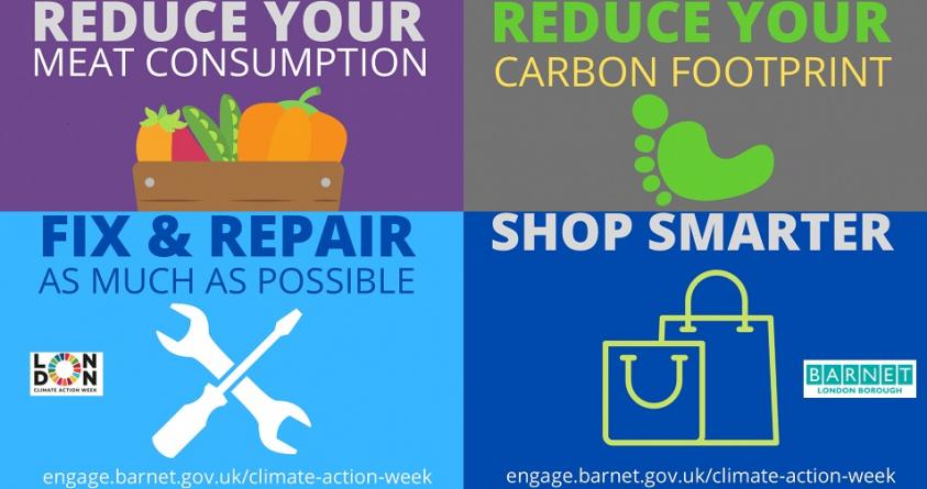 Barnet’s residents are being called on to pledge one small change to their daily routines to make them more sustainable